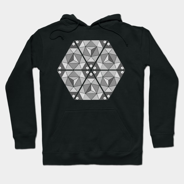 Diamond plate Hoodie by M[ ]